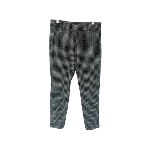 Old Navy Black Houndstooth Office Career Work Pixie Skinny Pants Size‎ 10 - Picture 1 of 11